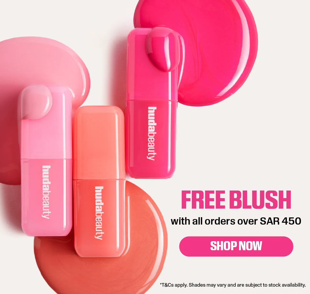 Free Blush Filter liquid blush with all orders over SAR 450