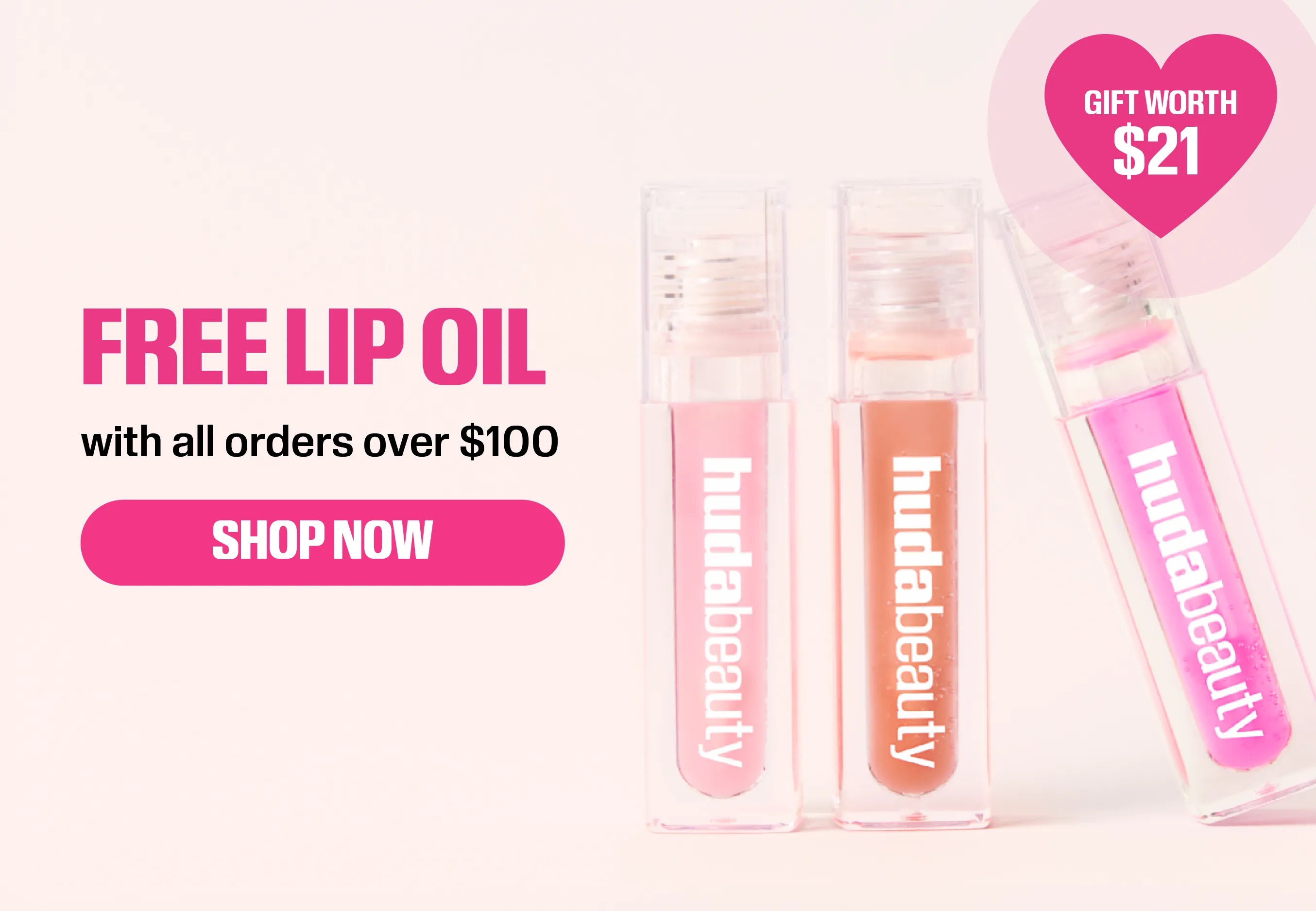 PLP free Lip Oil promotional banner