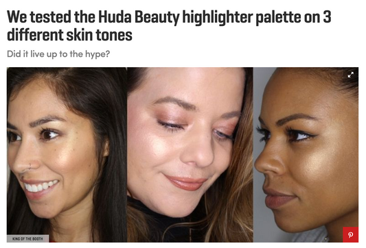 HB Love: Our 3D Highlighter Palette on different skin tones! - A1
