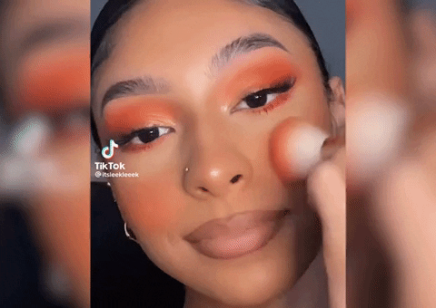 Why TikTokers Are Obsessing Over Orange Blush - A1