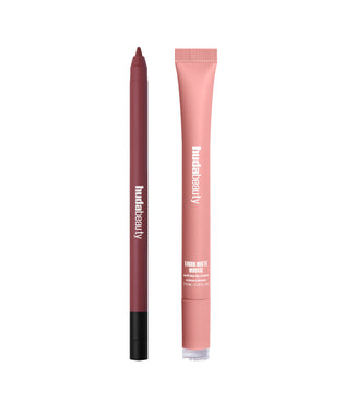 Liquid Matte Mousse in Baby Pink paired with Lip Contour 2.0 in Deep Rose.