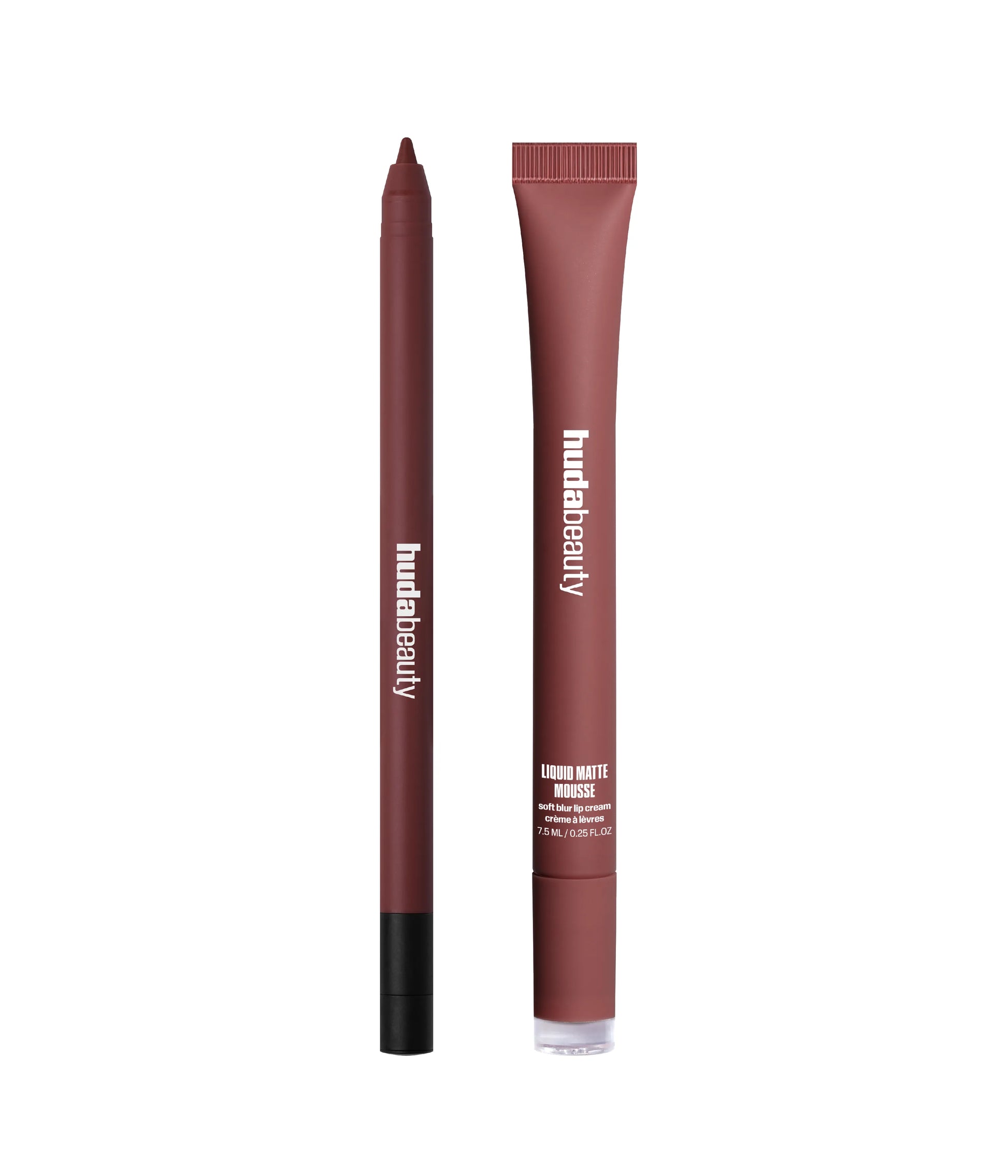 Berry Brown Liquid Matte Mousse paired with Very Berry Lip Contour 2.0.