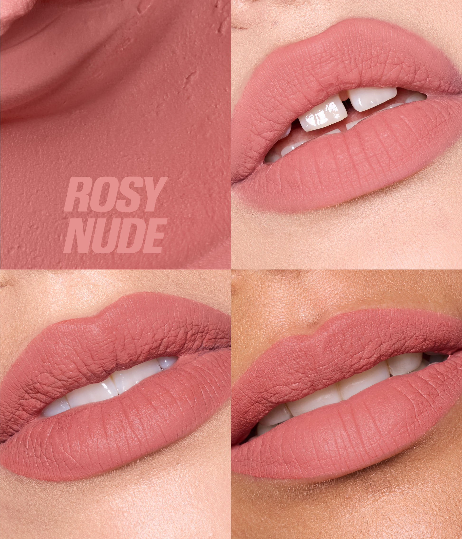 Liquid Matte Mousse – Rosy Nude - Shade Range