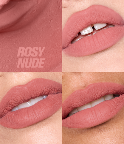 Liquid Matte Mousse – Rosy Nude - Shade Range