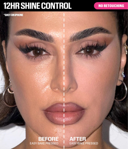 Easy Bake Pressed Powder - Before and After Comparison