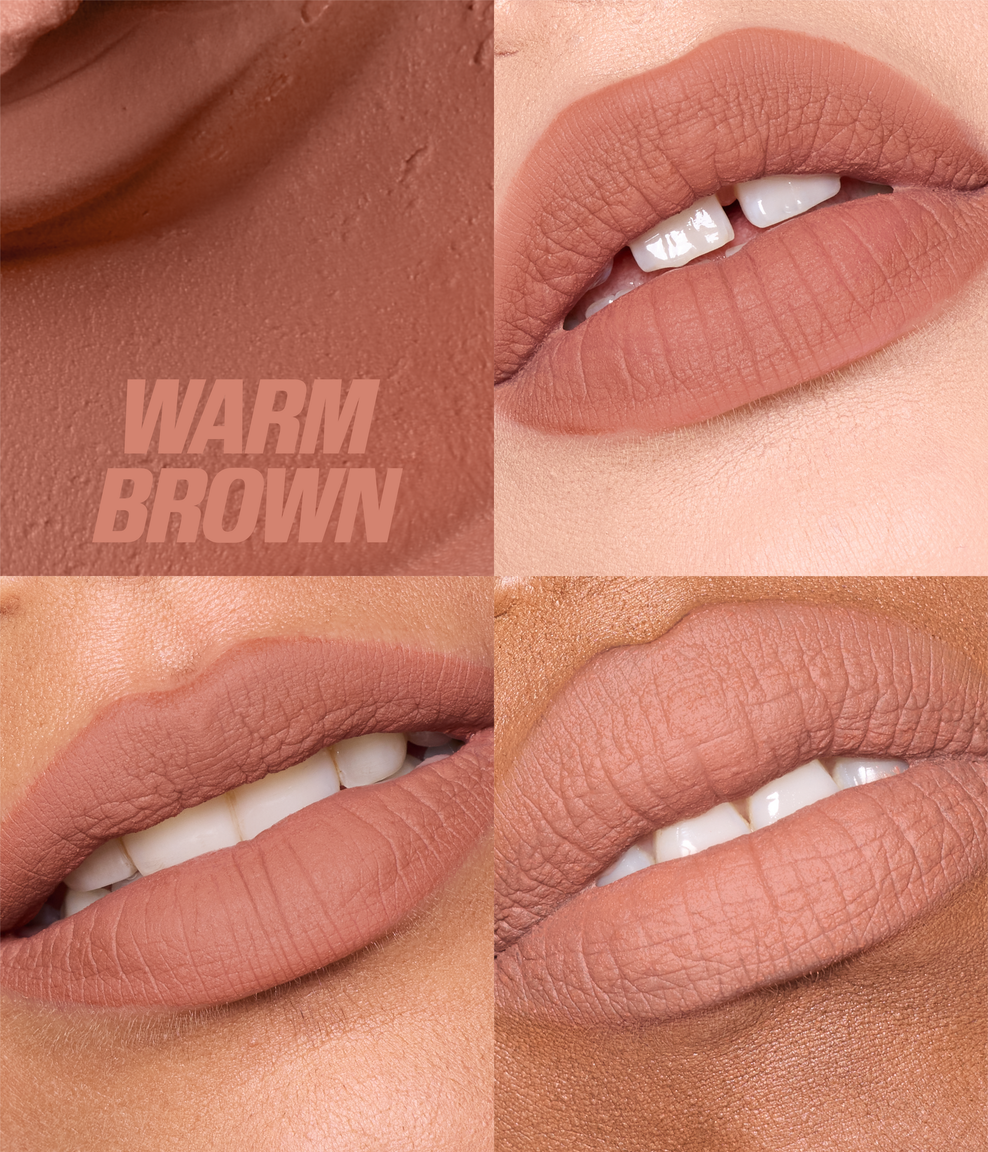 Liquid Matte Mousse – Warm Brown - Shade Range