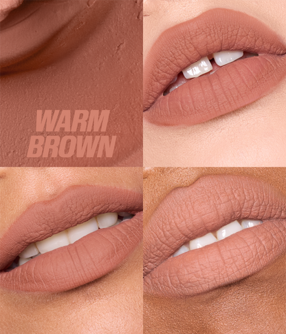 Liquid Matte Mousse – Warm Brown - Shade Range