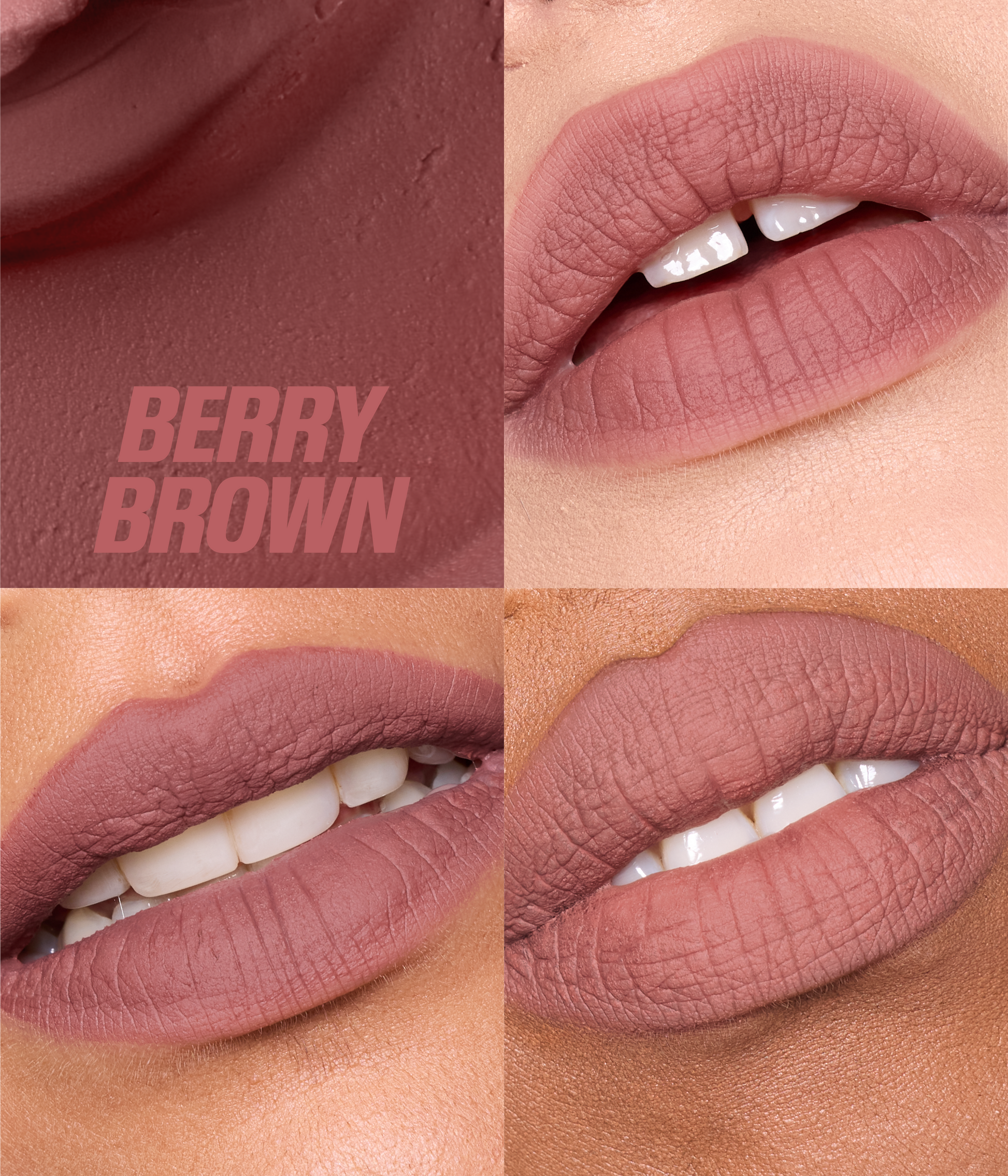 Liquid Matte Mousse – Berry Brown - Shade Range