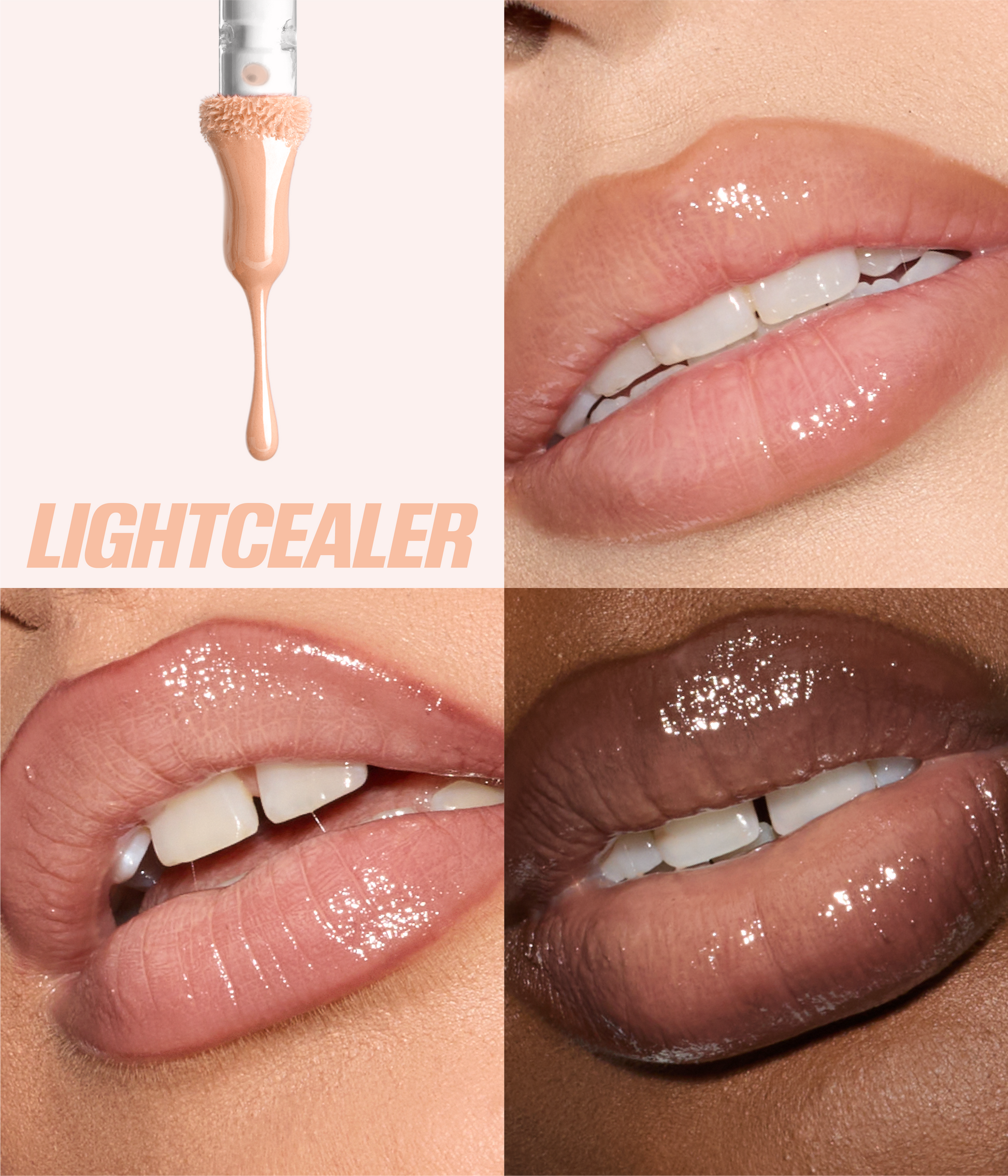 FAUX FILLER Extra Shine Lip Gloss LightCealer shade comparison