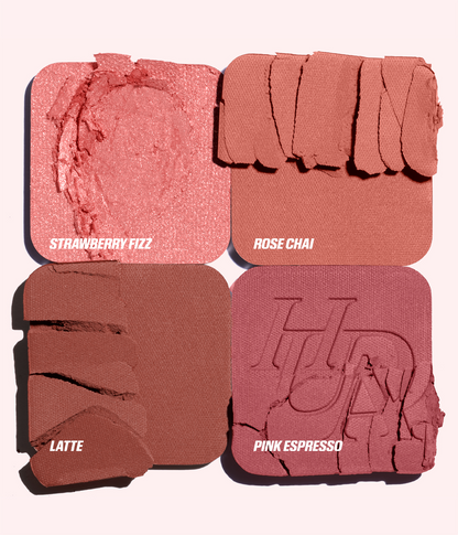 Blush Filter Blurring Blushlighters Palette Strawberry Latte shade comparison