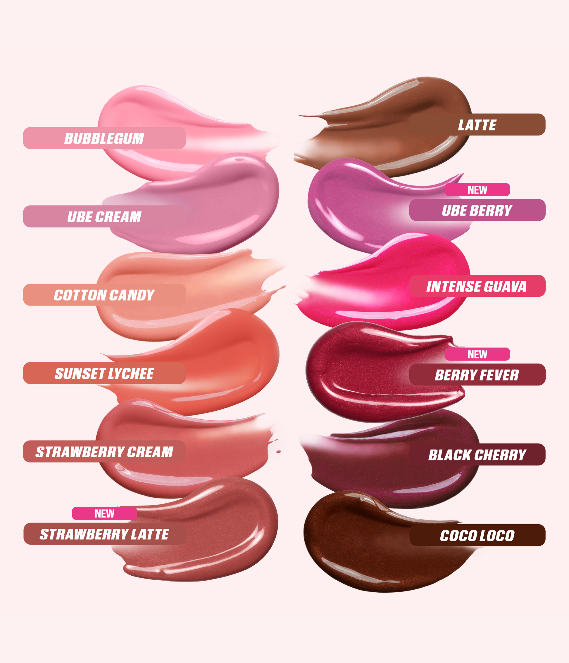 Blush Filter Liquid Blush - shade comparison