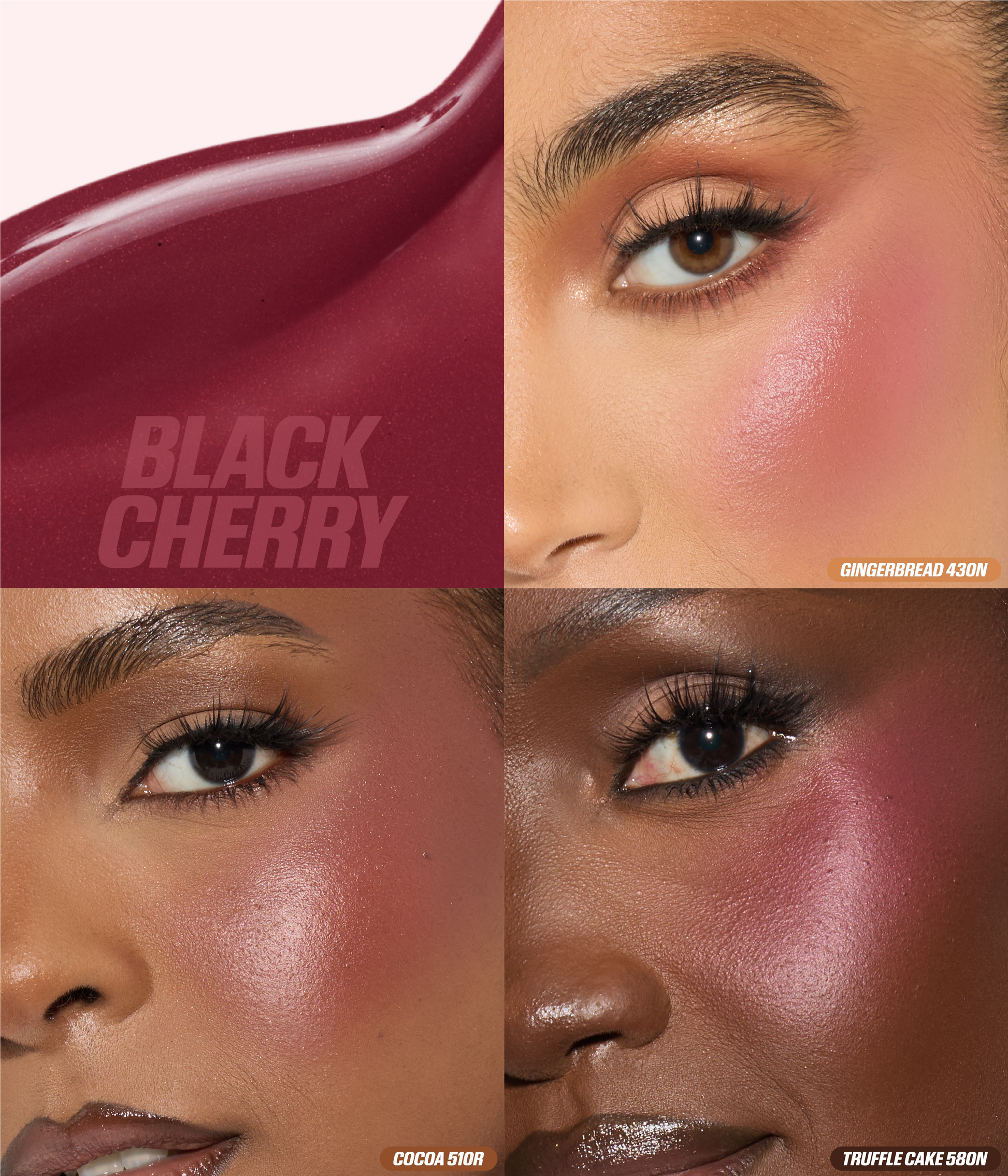 Blush Filter Liquid Blush - BLACK CHERRY shade comparison