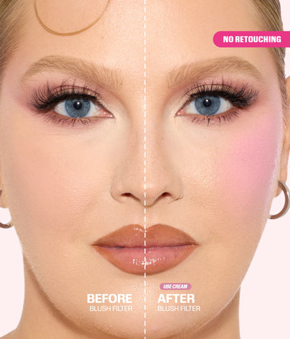 Blush Filter Liquid Blush - UBE CREAM Before and After 