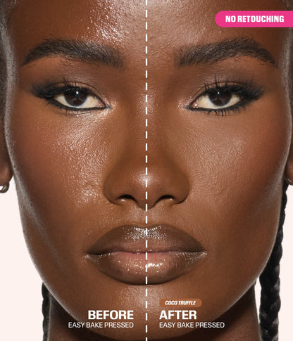 Easy Bake Duo Loose Powder - Coco Truffle - Before and After 