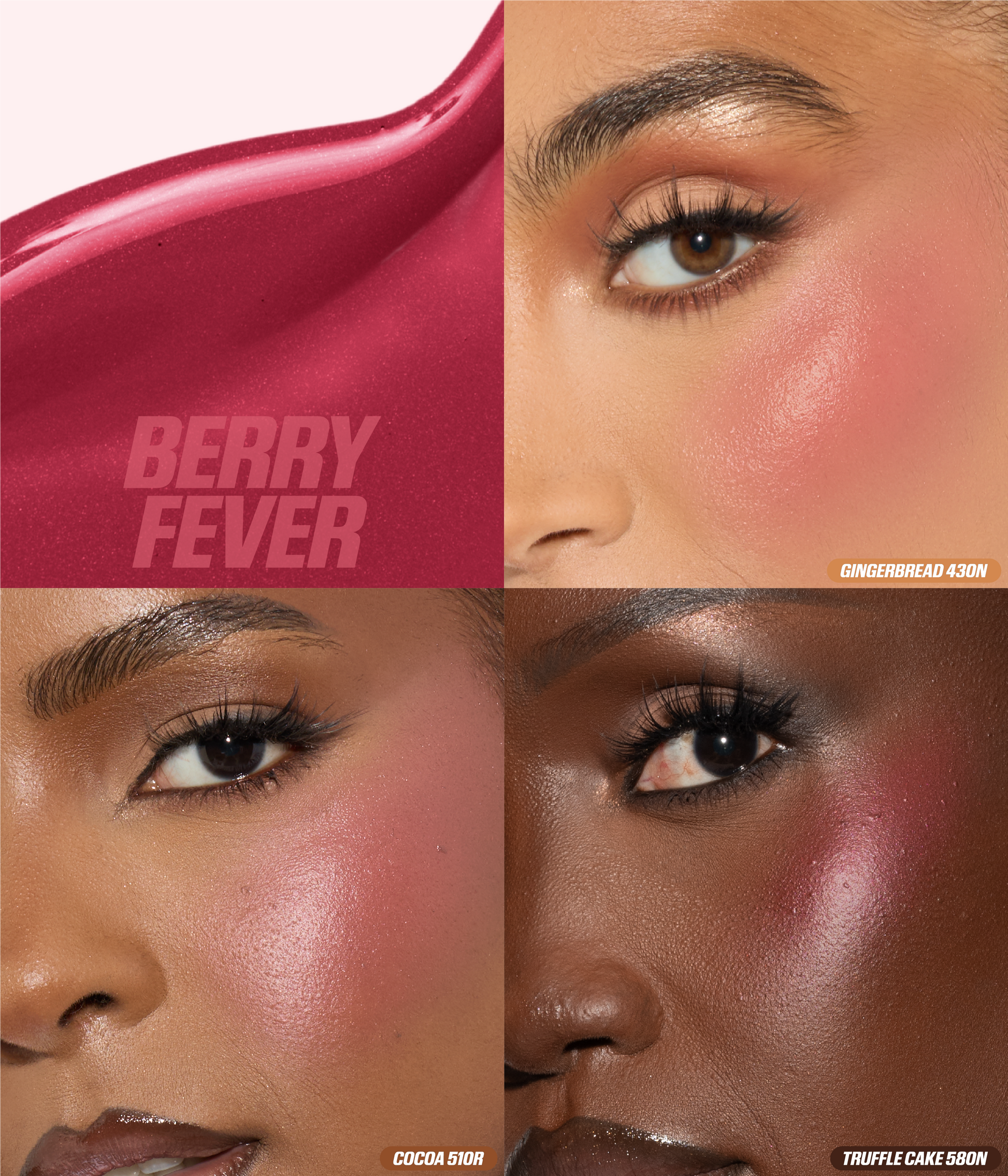 Blush Filter Liquid Blush - Berry Fever shade comparison