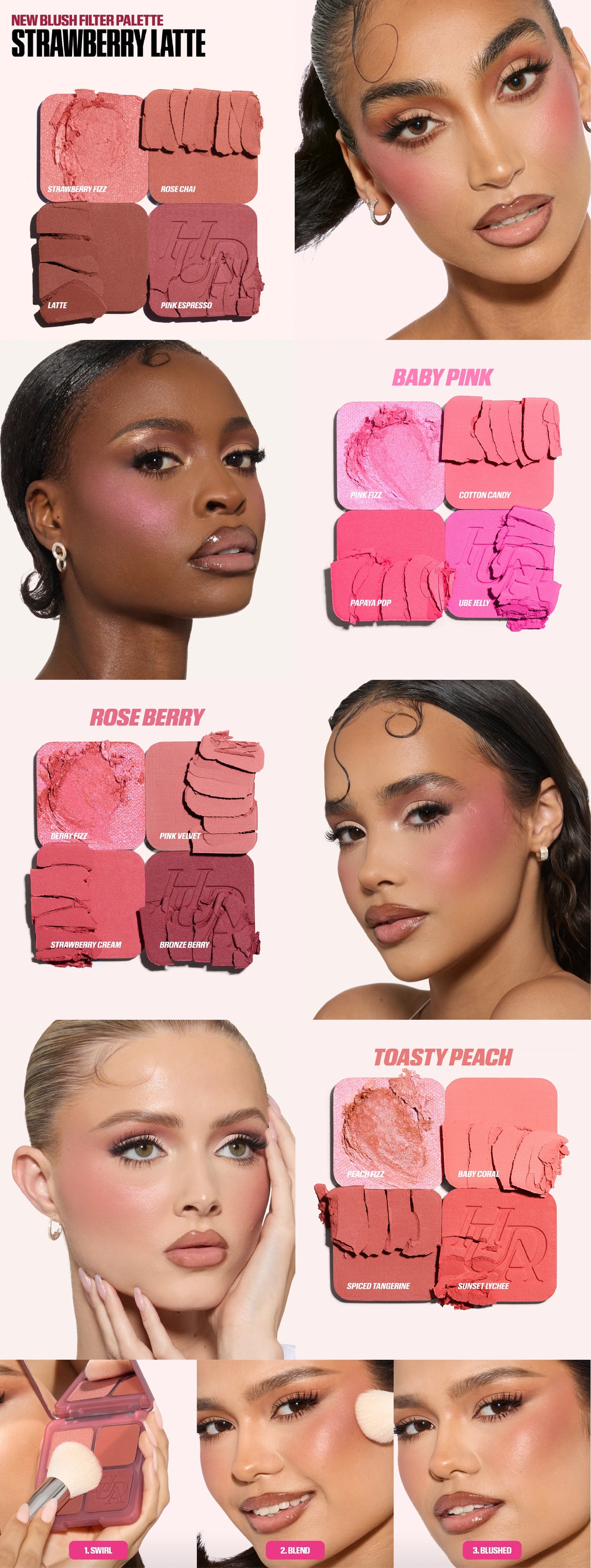 Blush Filter Blurring Blushlighters Palette