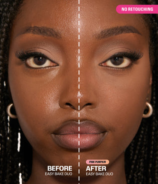Easy Bake Duo Loose Powder - Pink Pumpkin - Before and After
