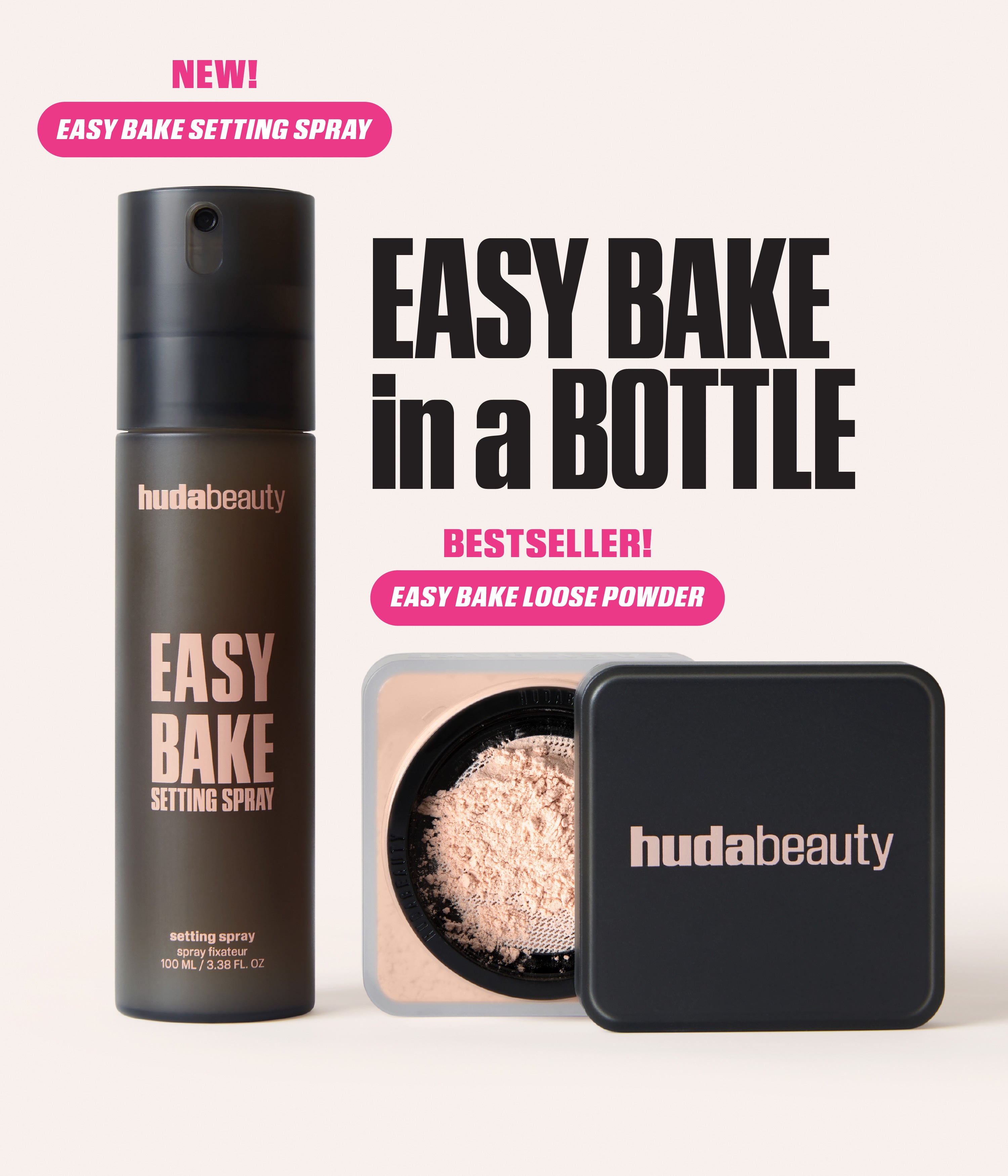 Easy Bake Setting Spray with 16-Hour Wear | Huda Beauty