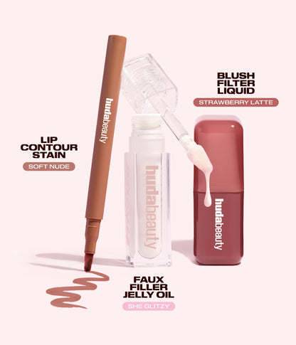 Lip & Cheek Kit Blushed Nudes Set