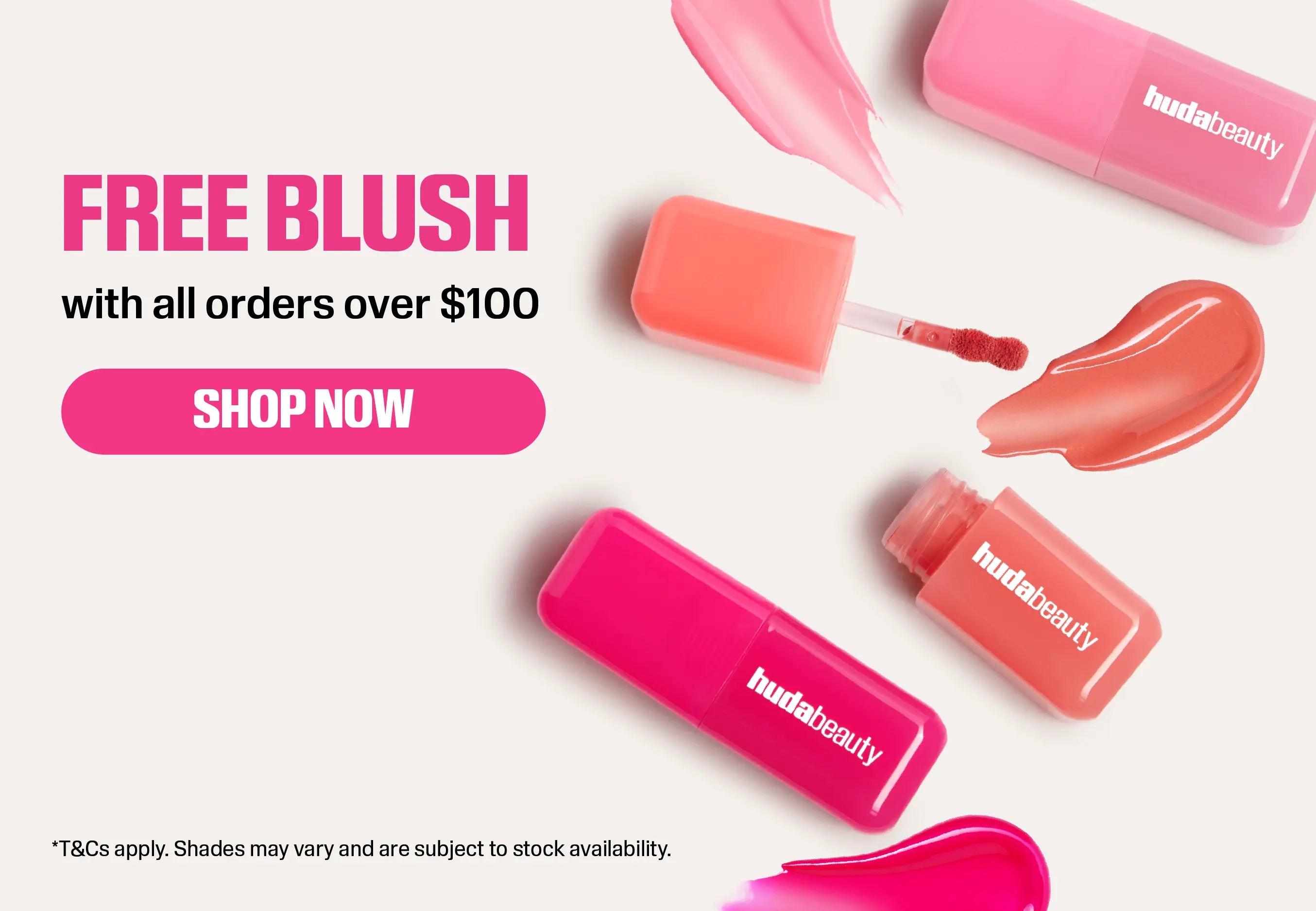 Free Blush Filter liquid blush with all orders over $100