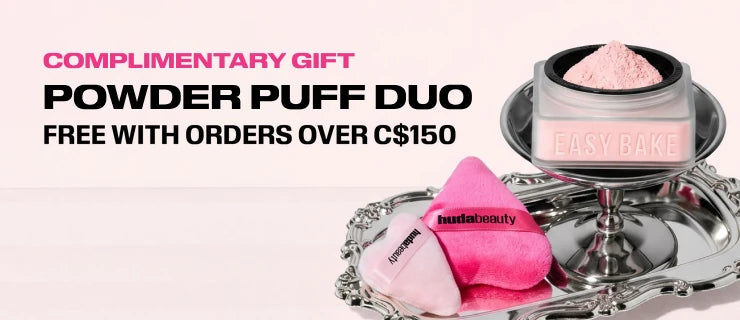 Free Powder Puff Duo with all orders over C$150