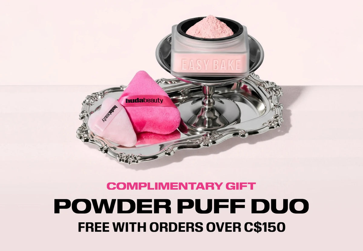 Free Powder Puff Duo with all orders over C$150