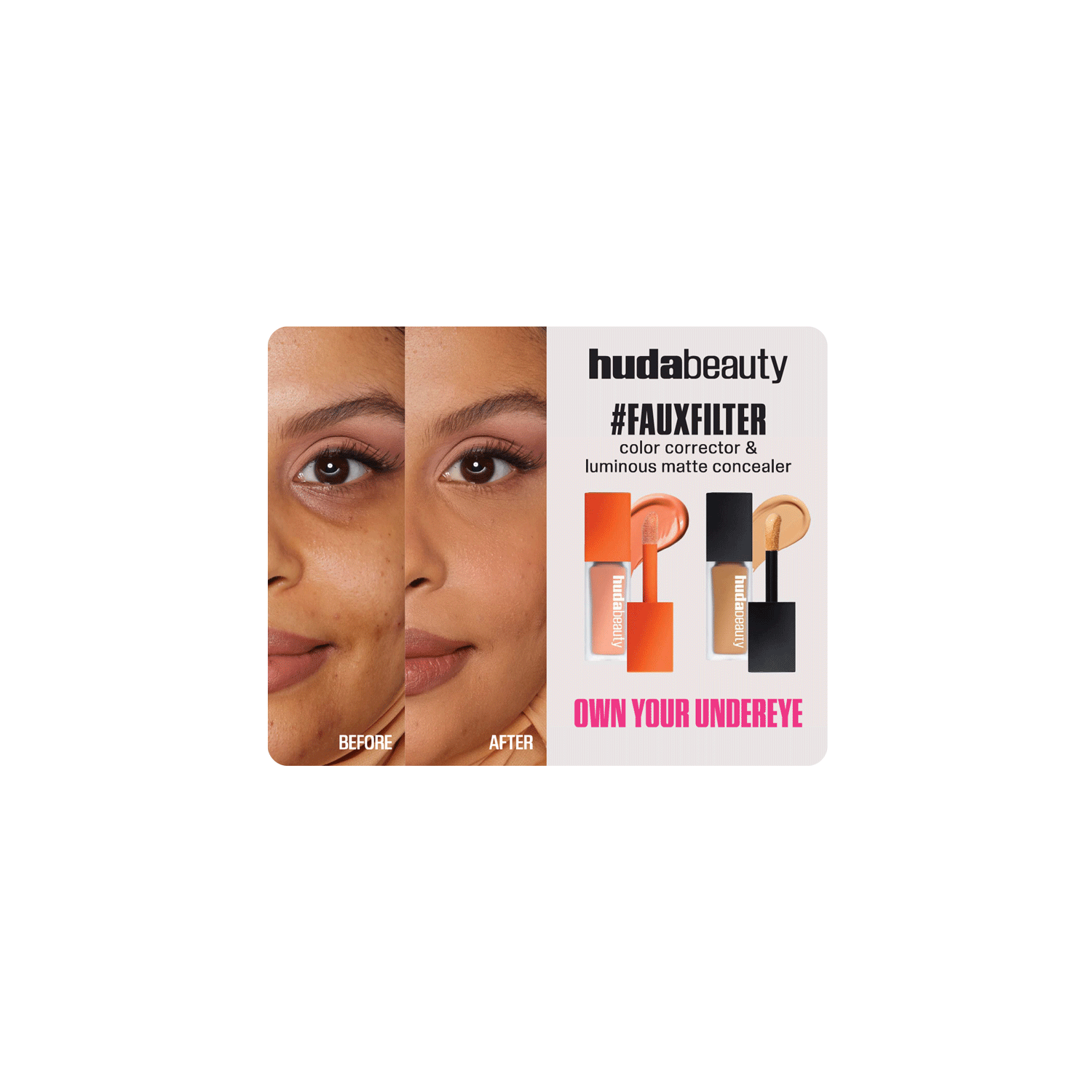 Faux Filter Concealer And Color Corrector Sample Card 2025 - Packshot