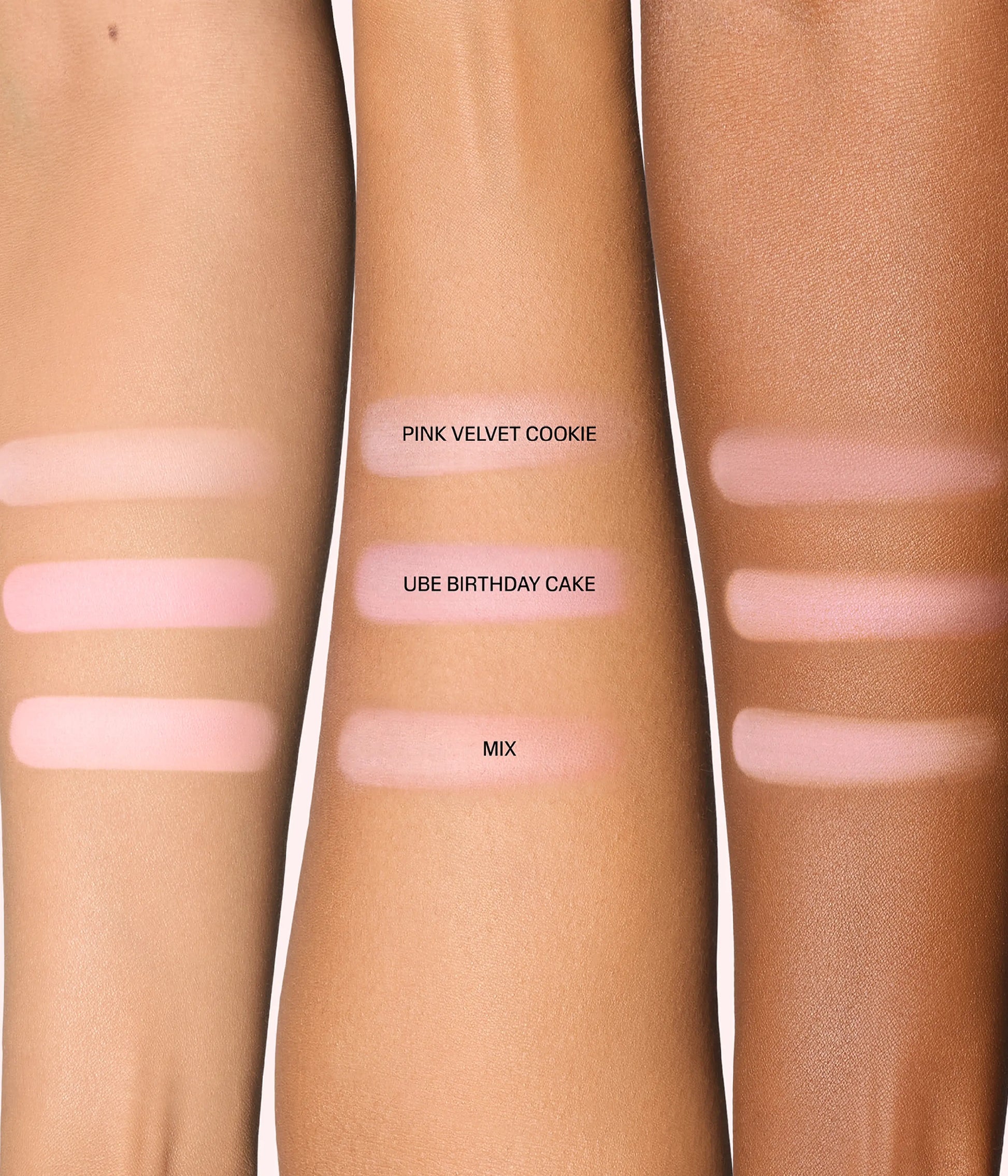 Easy Bake Duo Loose Powder - Pink Ube- Arm swatches view