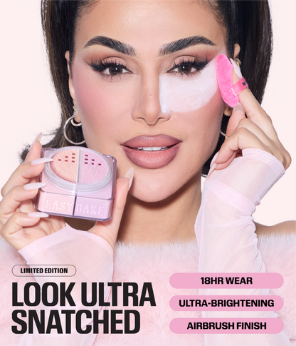 Easy Bake Duo Loose Powder - Huda Beauty Easy Bake Ultra-Snatched Duo Loose Powder – limited edition brightening and setting powder with 18hr wear, ultra-brightening, and airbrush finish