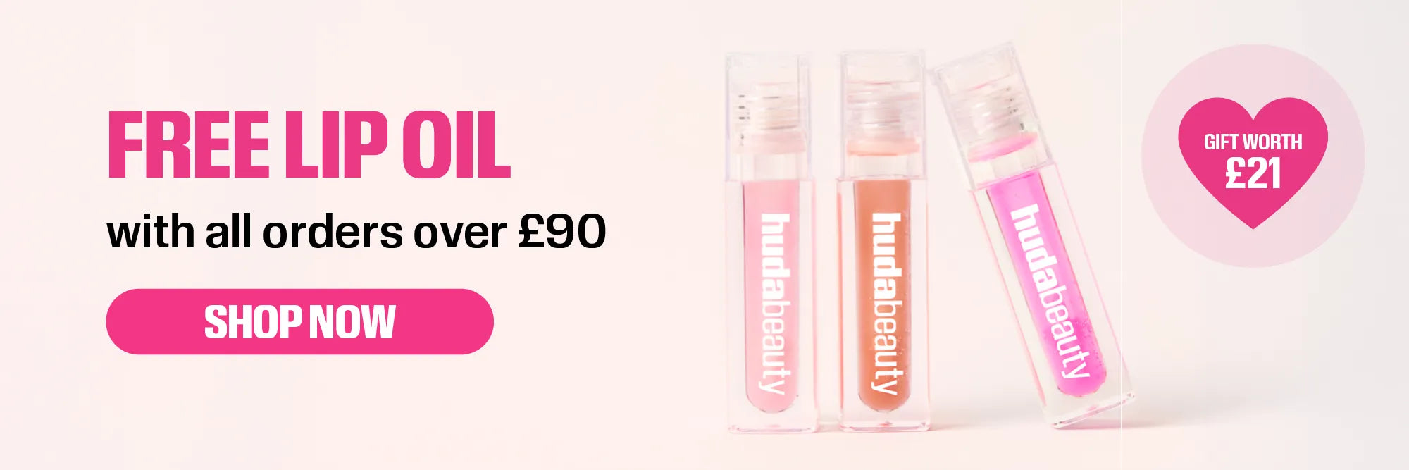 PDP free Lip Oil promotional banner