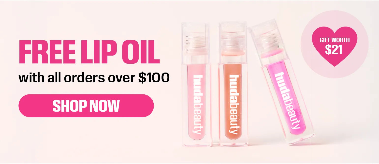 PDP free Lip Oil promotional banner