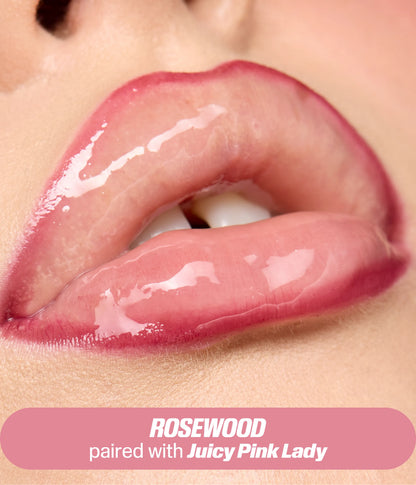 Rosewood Lip Stain Paired with Juicy Pink Oil