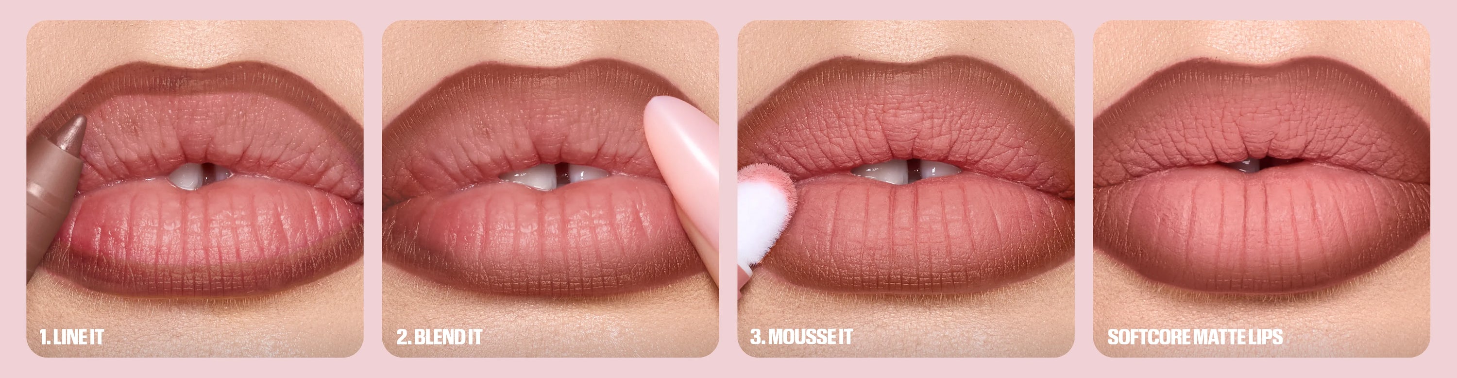 Liquid Matte Mousse step by step