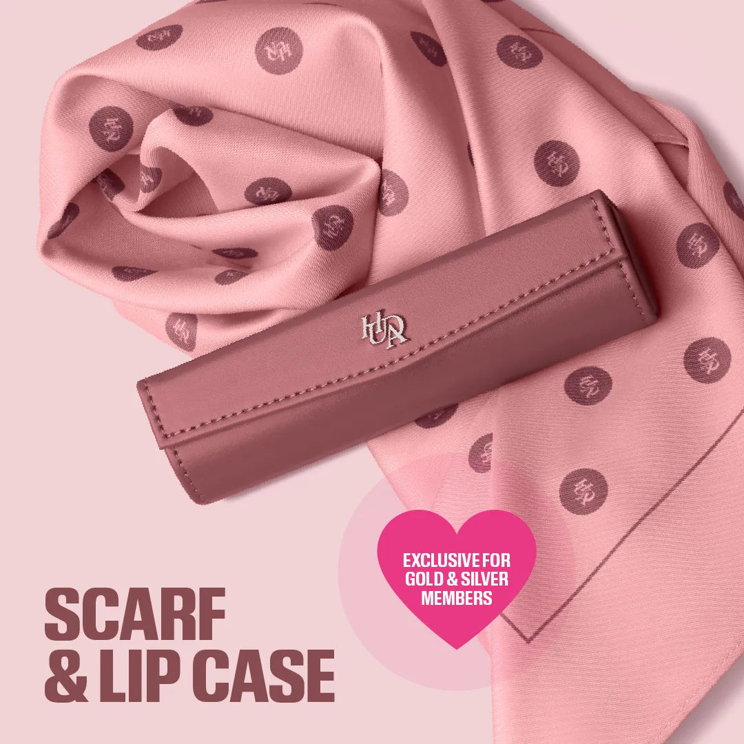 FREE SCARFE &LIP CASE GIFT - exclusive for GOLD & SILVER MEMBERS