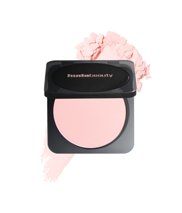Easy Bake Pressed Powder Cherry Blossom Cake compact pressed powder in a black case
