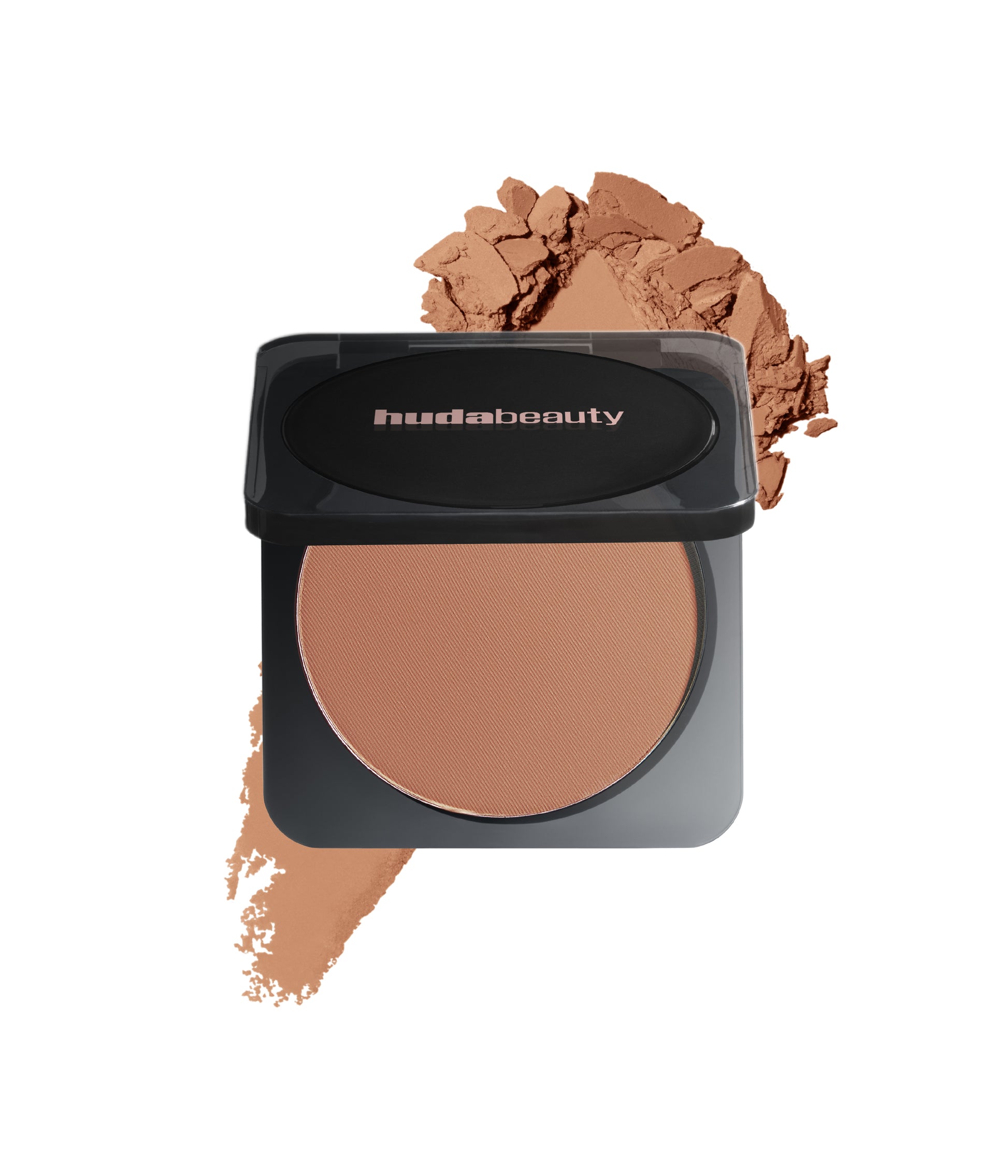 Easy Bake Pressed Powder Coco Truffle compact pressed powder in a black case