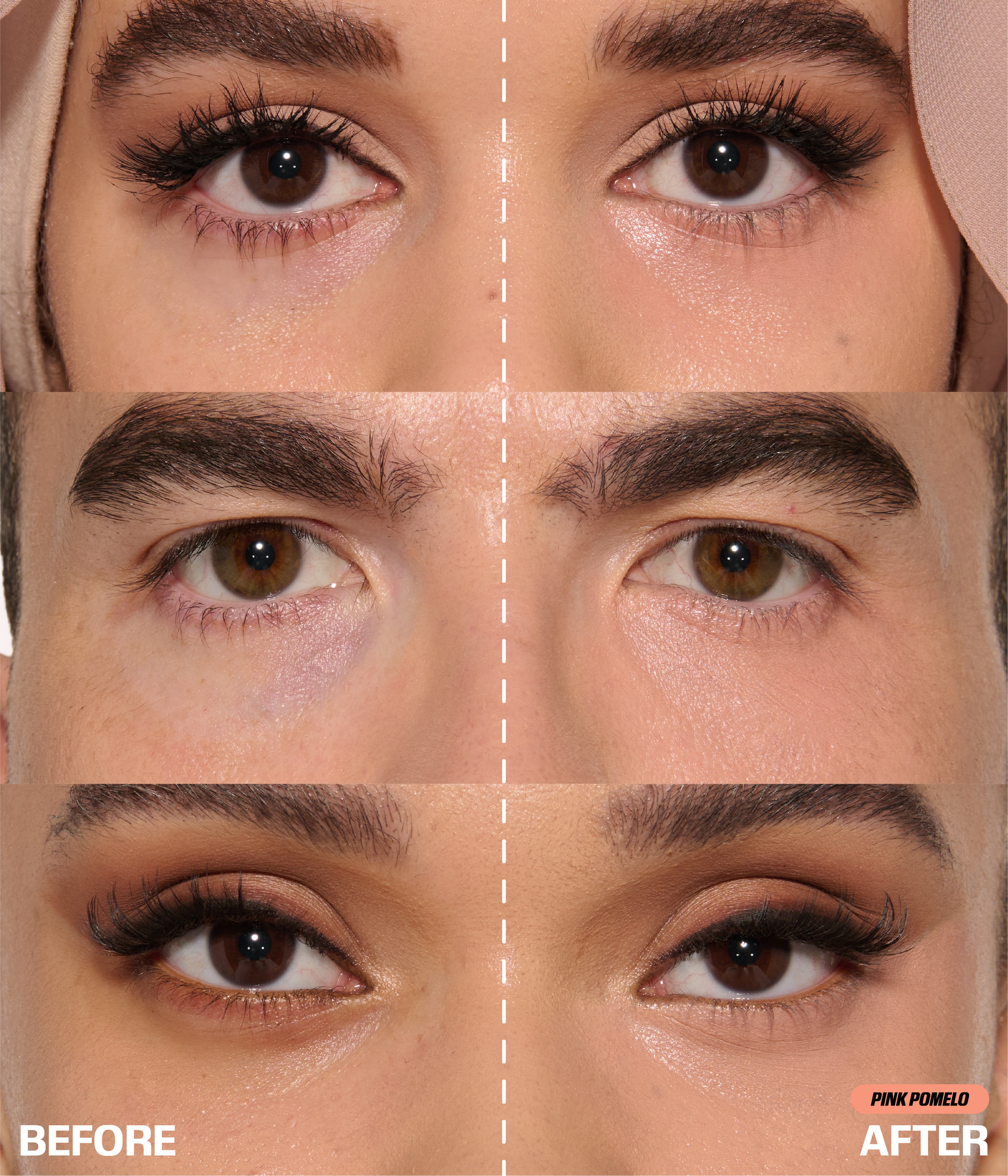 #FAUXFILTER Under Eye Color Corrector - Pink Pomelo - B&A
