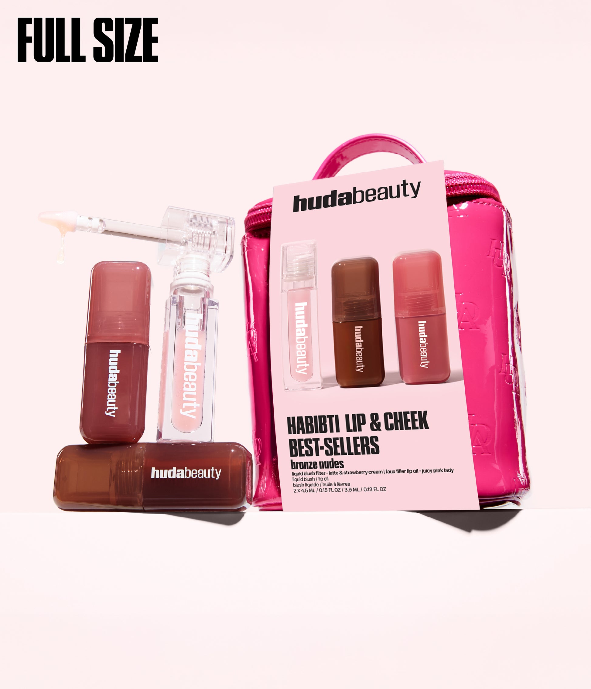 Habibti Lip And Cheek Best Sellers Kit 2026 full size kit with packaging and products