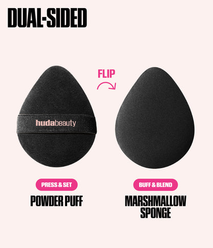 Easy Bake Marshmallow Puff & Sponge Blend & Set dual-sided puff and sponge