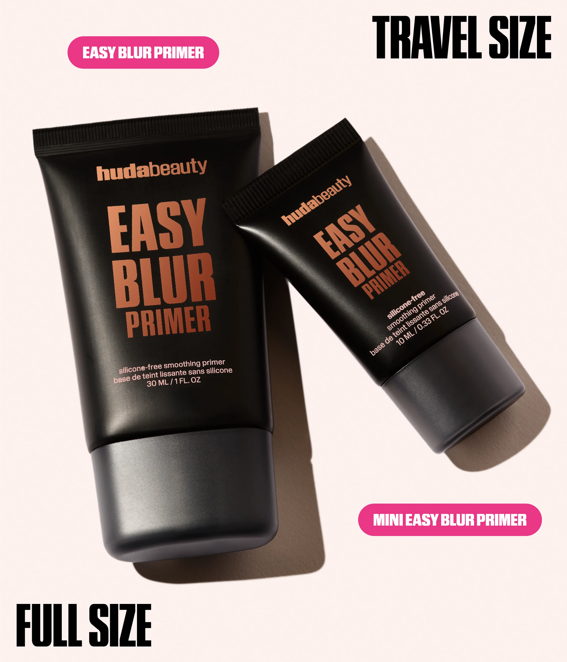 Easy Blur Primer – Bronze Fudge. Full Size and Mini Travel Size.