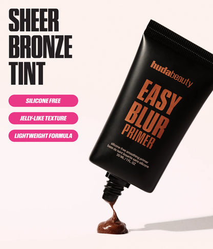 Easy Blur Primer – Bronze Fudge. Sheer Bronze Tint. Silicone Free. Jelly-Like Texture. Lightweight Formula.