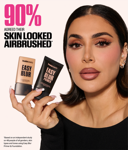 Easy Blur Primer and Foundation – airbrushed skin finish result
