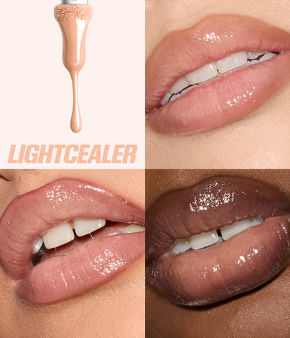 FAUX FILLER Extra Shine Lip Gloss - LightCealer shade comparison