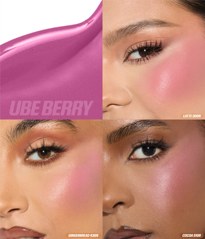 Blush Filter Liquid Blush - Ube Berry shade comparison
