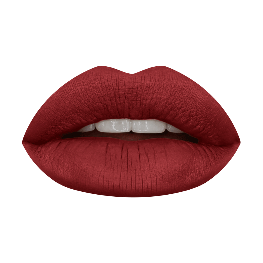 huda red lipstick