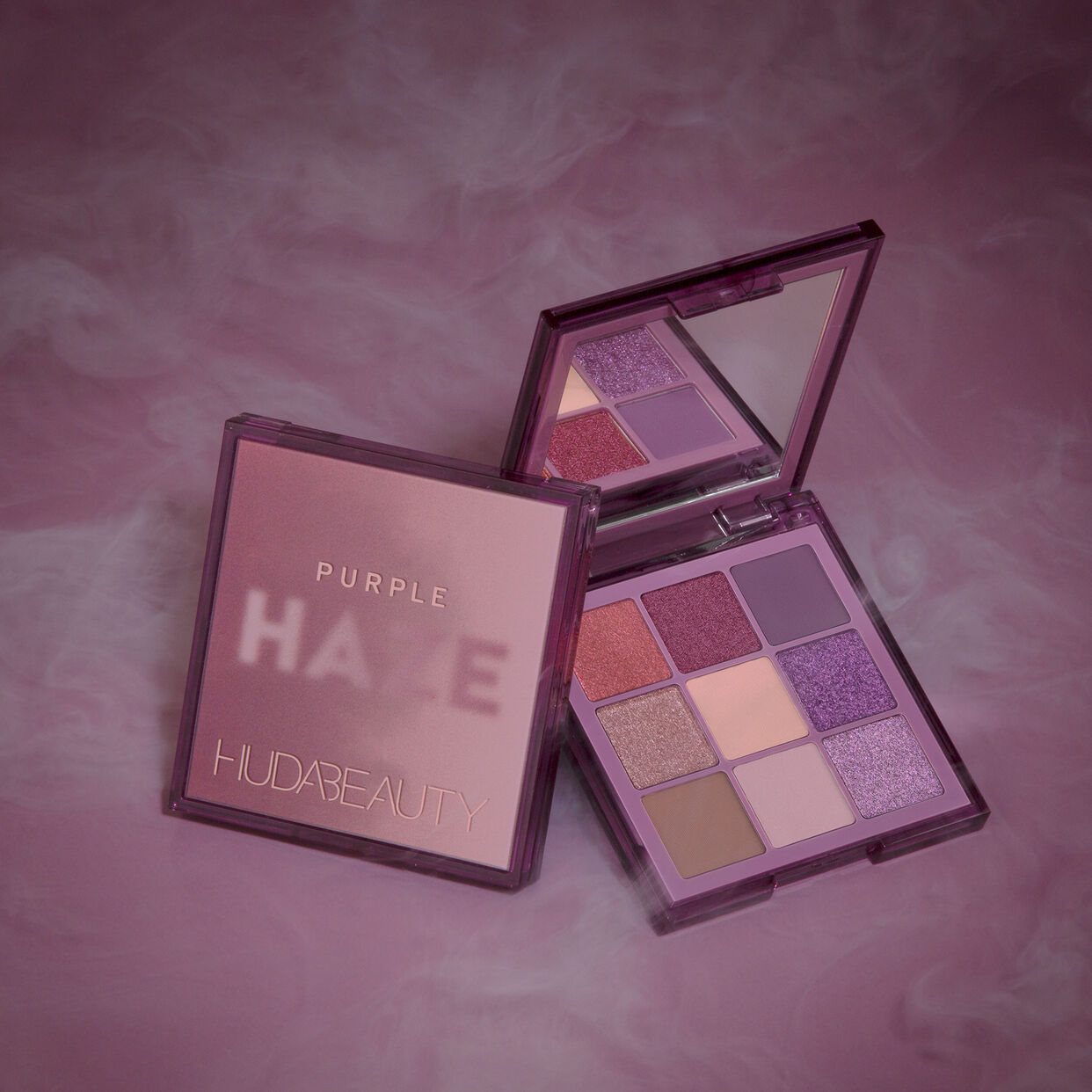 Huda Beauty Color Block Obsessions Eyeshadow And Liner Palette: Purple –  FaceTreasures