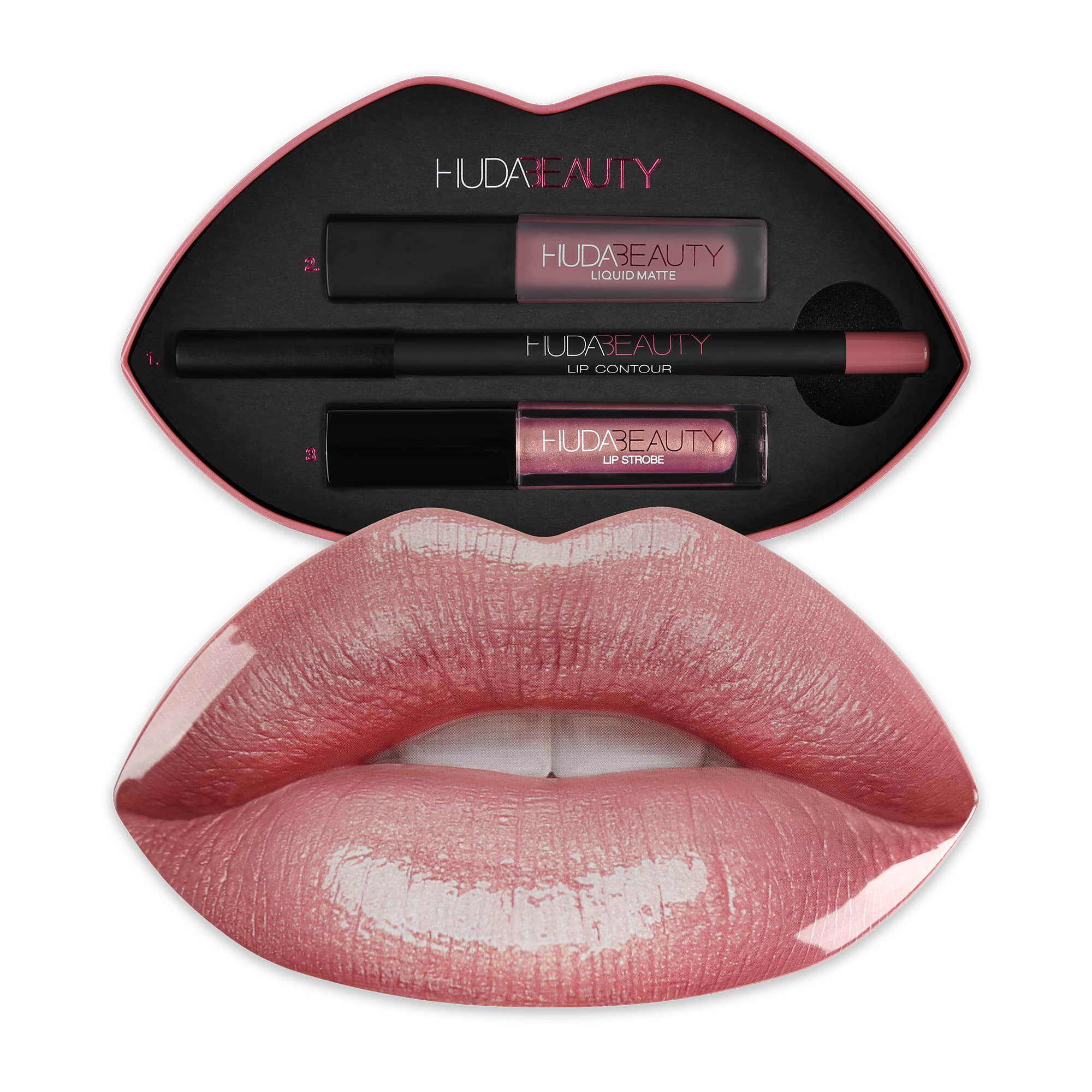 huda beauty lip contour set