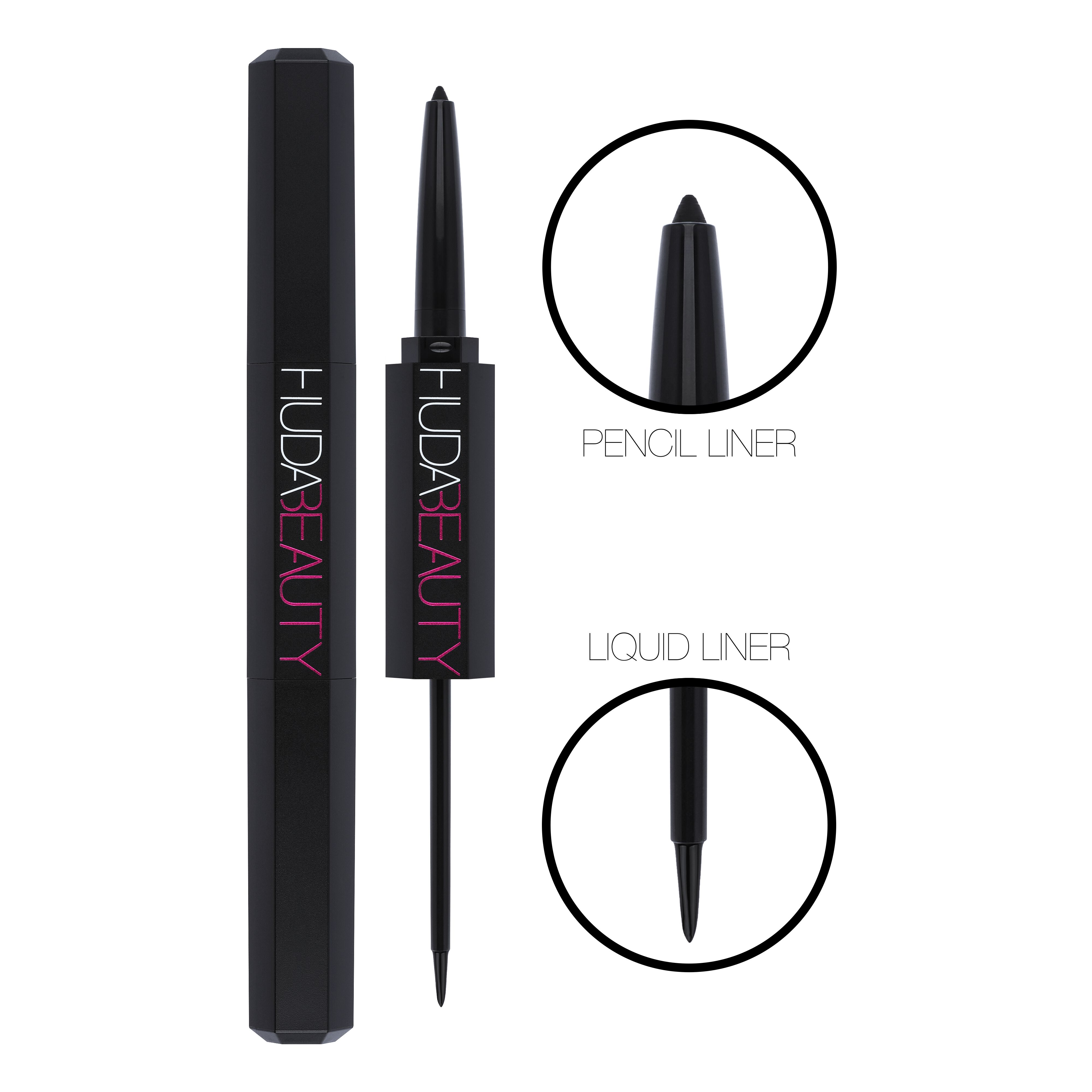 Huda Beauty Life Liner Double Ended Eyeliner Liquid & Pencil In White