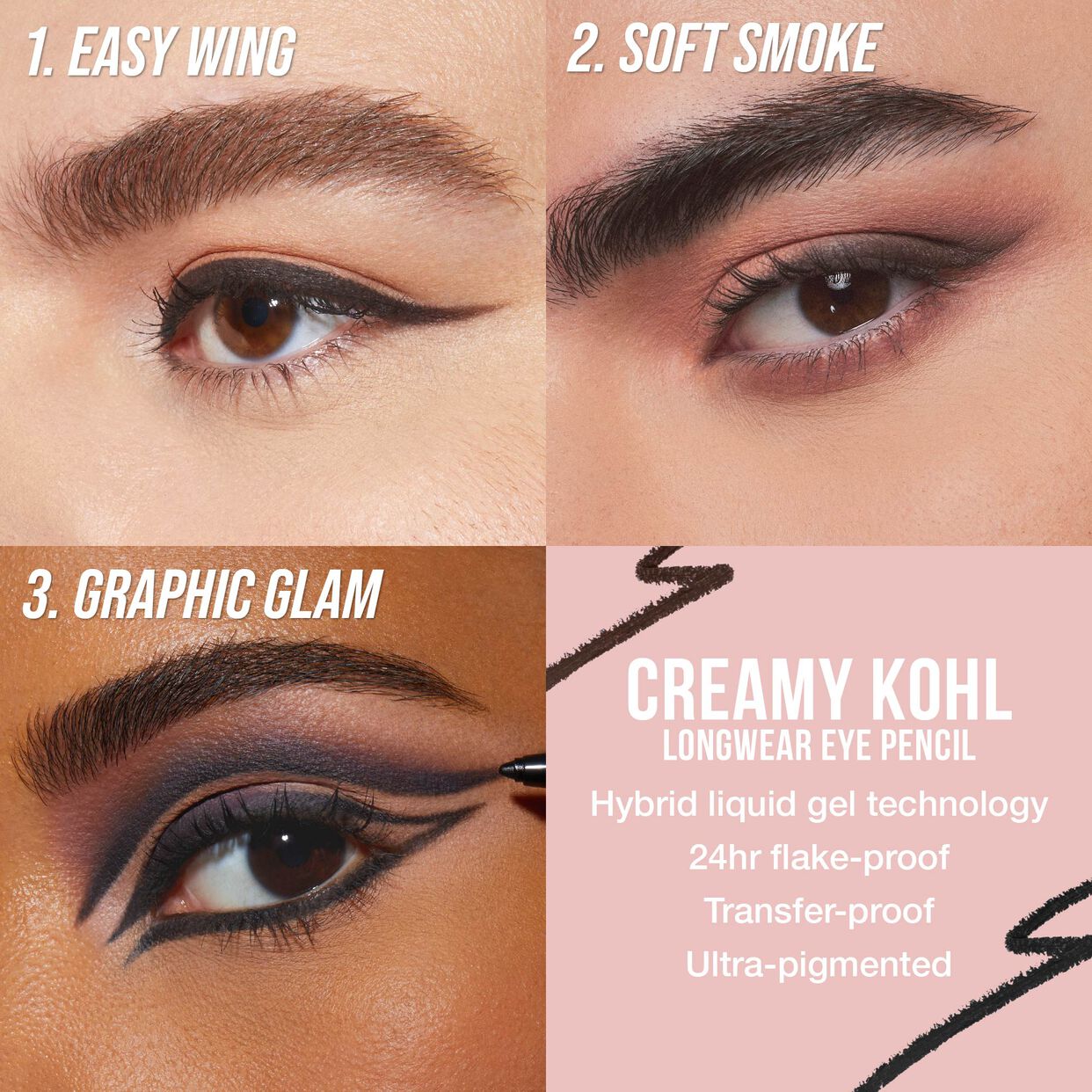 Eyeliners & Eye Pencils - Liquid, Cream & Khol