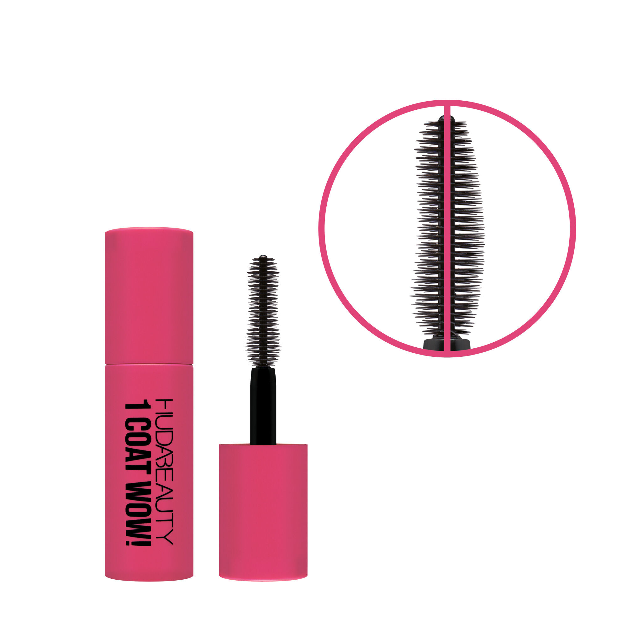 Huda Beauty 1 Coat Wow! Extra Volumizing And Lifting Mascara Mini In Black